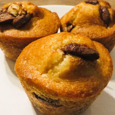 Muffins moelleux aux pépites de chocolat