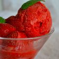 Sorbet à la fraise