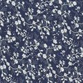 coupon tissu patchwork fleur Liberty romantique shabby chic, bleu, blanc, env. 50x50 cm