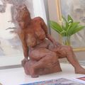 Exposition Rolande Bellard, Gilles Fourgassié et quelques une de mes sculptures