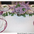 MA TABLE MAUVE-LILAS