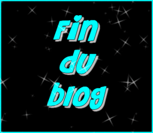 Fin du blog