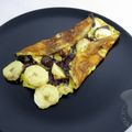 Omelette banane chocolat