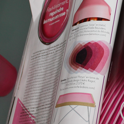 Ce mois-ci, du Rose dans le ELLE decoration...