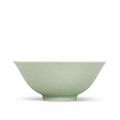  A rare celadon-glazed bowl, Yongzheng six-character mark and of the period (1723-1735)
