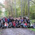 LES CM1 ET CM2 DE DIEFMATTEN SUR LE SENTIER DES BUNKERS A BURNHAUPT-LE-BAS