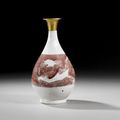 Vase en porcelaine blanc et rouge de cuivre, Yuhuchunping, Chine, Dynastie Yuan, XIVème siècle
