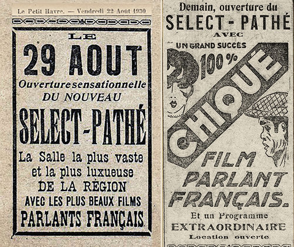 Le Havre Cinéma Gaumont Pathé Lecesne reconstruction Perret star Apollo Grillon Alhambra, Sirius Vox Rex Scala Royal Rio Réau Paris Sainte Adresse Lido  Normandy