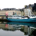 le "kailani" dans le port de cherbourg