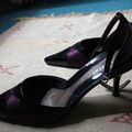 escarpins noir & violet