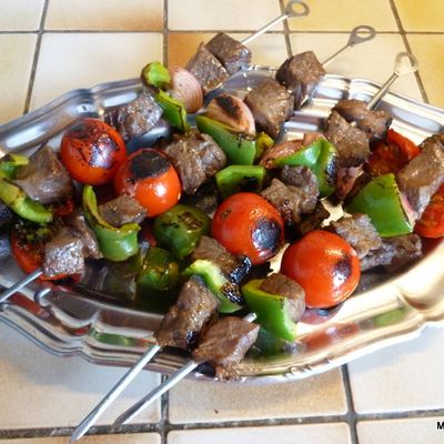 BROCHETTES MARINÉES À LA PLANCHA