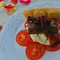 Carpaccio de tomates, burrata et boeuf en 2 façons