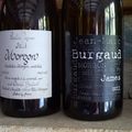 Beaujolais : Bouland : Morgon vieilles vignes 2011, et Burgaud : Morgon : Côte de Py cuvée James 2011