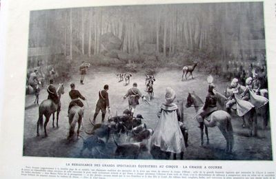 Chasse a courre illustration ancienne sp72
