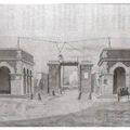 La porte des Pincettes en 1856 vue prise de l'intérieur de la ville