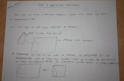 Tuto Top à bretelles reglables