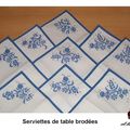 Les serviettes 1900 - point de croix