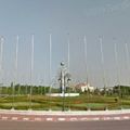 Rond-point à Vientiane (Laos)