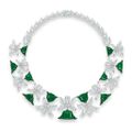 A magnificent emerald and diamond 'Palmette' necklace, by Edmond Chin for the house of Boghossian