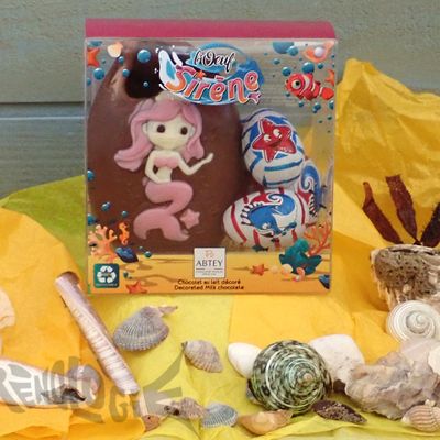 Oeuf-sirène de la chocolaterie Abtey - Pâques 2024 -  Abtey mermaid easter egg