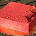 Entremet vanille fraises et framboises