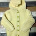 Tricot Angèle - Gilet Capuche 2 ans