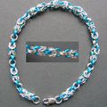 Bracelet argent et turquoise