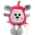 Doudou mouton rose et gris