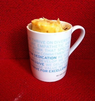 [ Mug Cake Poire Amandine ]