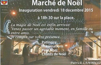 Invitation des associations au marché de Noel 2015