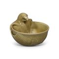 A rare Yueyao parrot-form cup, Six Dynasties (220-589)