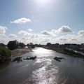 Loire, reflet blanc du soleil sur l'eau
