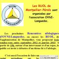 Les dates des RUOL de septembre 2012 à janvier 2013.