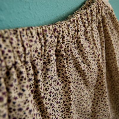 Jupette liberty avec taille élastique