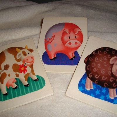 petits tableaux en bois