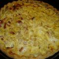 Tarte aux oignons et lardons