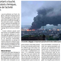 Incendie d'une usine classée SEVESO