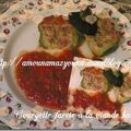 Courgette farcie à la viande hachée