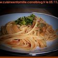 spaghetti au gorgonzola et brocoli!