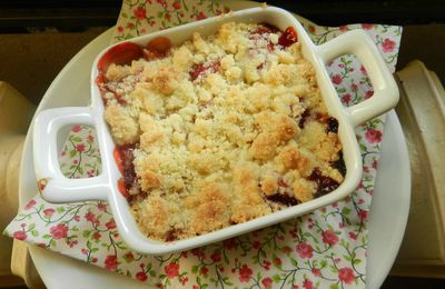 crumble fraise rhubarbe