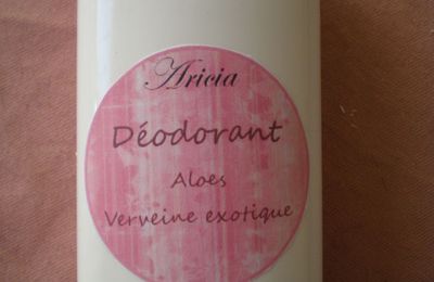 Déodorant en barre Aloé Verveine exotique