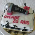 Gâteau Musique avec micro