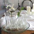 Ensemble de petits vases en verre "Poesie"