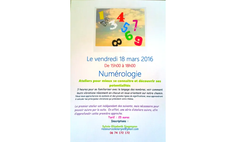 Atelier d'initiation à la numérologie