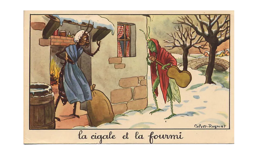 La cigale et la fourmi à la sauce provençale