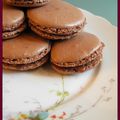 Macarons au chocolat praliné, une pure gourmandise...