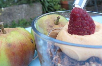 Pour Patricia, la mousse de caramel au beurre salé sur un petit crumble