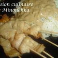 Brochettes de poulet à la sauce Satay