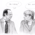 François Hollande et Angela Merkel fêtent le 50e anniversaire du Traité de l'Elysée scellant la réconciliation franco-allemande.