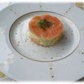Médaillon de saumon aux petits légumes